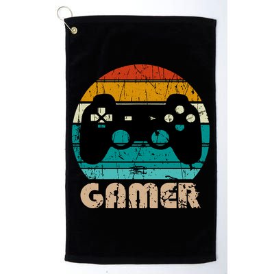 Retro Gamer Video Games Player Gaming Boys Teens Men Golf Towel