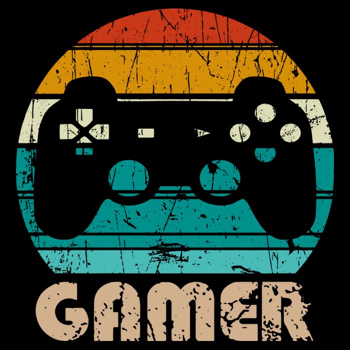Retro Gamer Video Games Player Gaming Boys Teens Men Crop Top