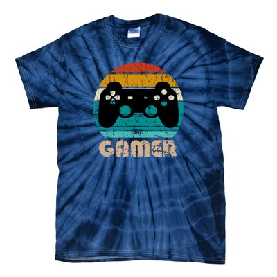 Retro Gamer Video Games Player Gaming Boys Teens Men Tie-Dye T-Shirt