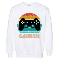 Retro Gamer Video Games Player Gaming Boys Teens Men Garment-Dyed Sweatshirt