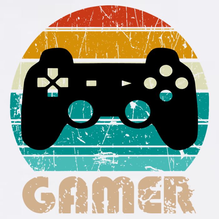 Retro Gamer Video Games Player Gaming Boys Teens Men Garment-Dyed Sweatshirt