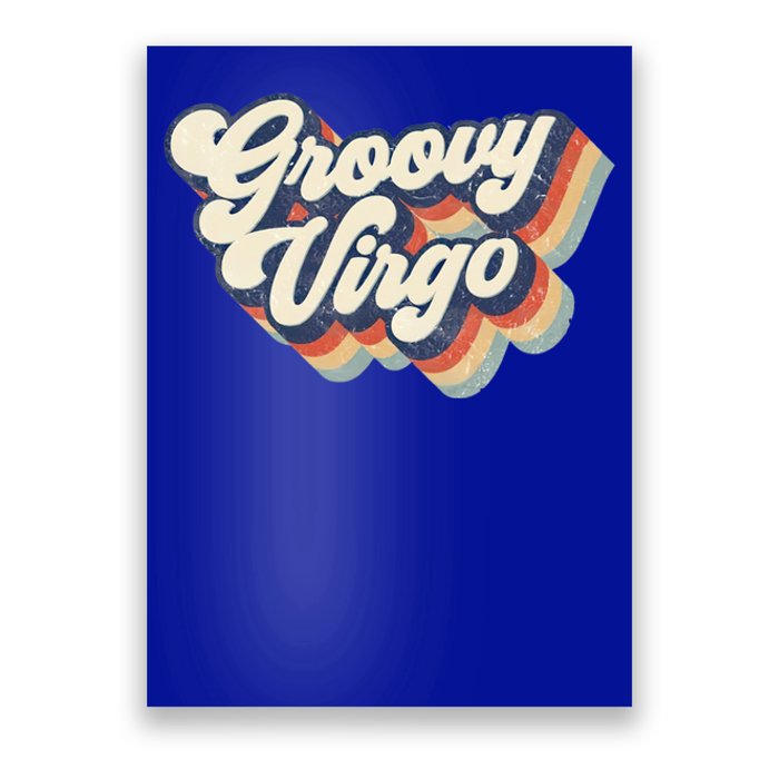 Retro Groovy Virgo Zodiac Cool Gift Poster