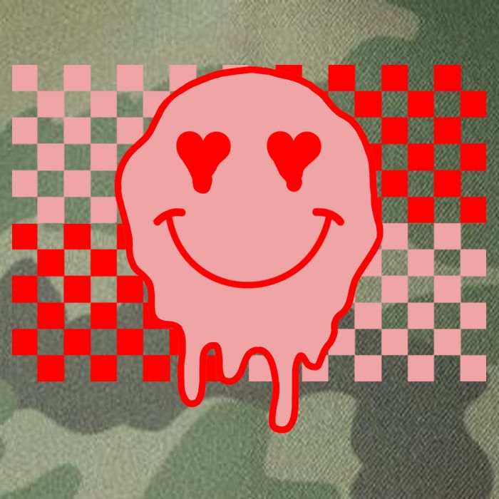 Retro Groovy Valentines Day Hippie Smile Legacy Tie Dye Trucker Hat