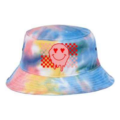 Retro Groovy Valentines Day Hippie Smile Tie Dye Newport Bucket Hat