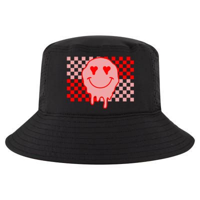 Retro Groovy Valentines Day Hippie Smile Cool Comfort Performance Bucket Hat