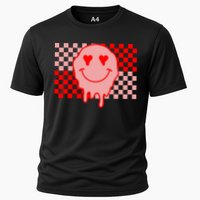 Retro Groovy Valentines Day Hippie Smile Performance Shirt