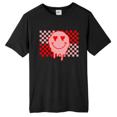 Retro Groovy Valentines Day Hippie Smile Tall Fusion ChromaSoft Performance T-Shirt