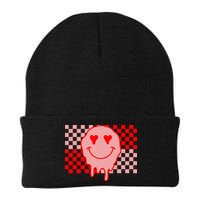 Retro Groovy Valentines Day Hippie Smile Beanie