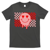 Retro Groovy Valentines Day Hippie Smile T-Shirt
