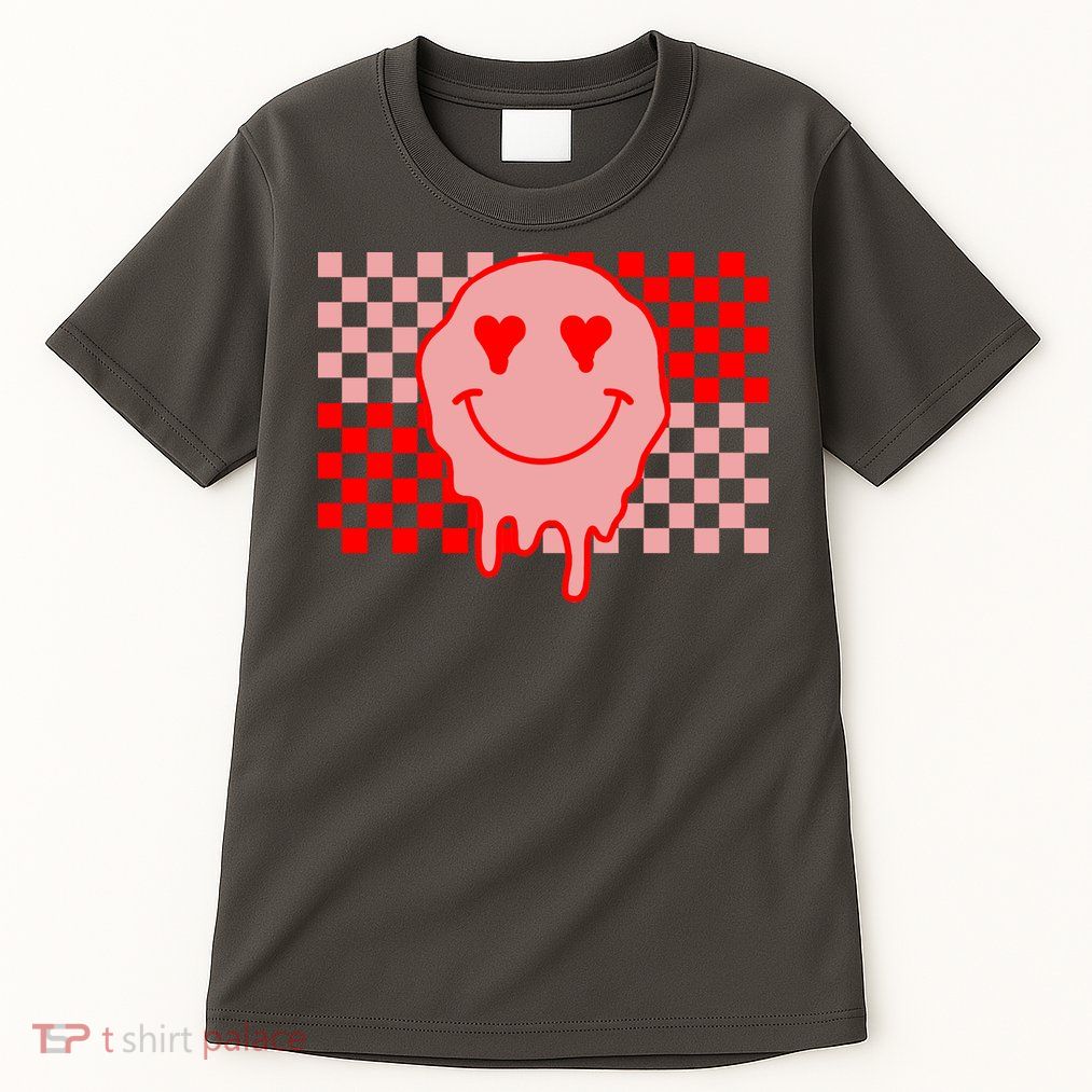 Retro Groovy Valentines Day Hippie Smile Tall T-Shirt