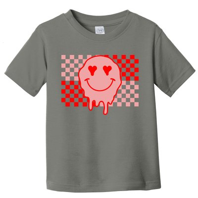 Retro Groovy Valentines Day Hippie Smile Toddler T-Shirt