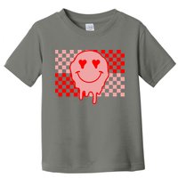 Retro Groovy Valentines Day Hippie Smile Toddler T-Shirt