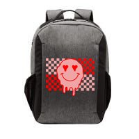 Retro Groovy Valentines Day Hippie Smile Vector Backpack