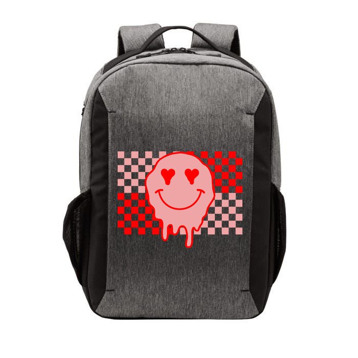 Retro Groovy Valentines Day Hippie Smile Vector Backpack