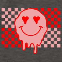 Retro Groovy Valentines Day Hippie Smile Vector Backpack