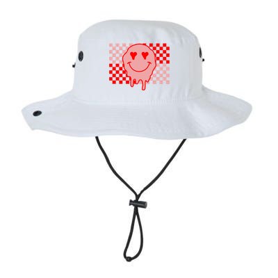 Retro Groovy Valentines Day Hippie Smile Legacy Cool Fit Booney Bucket Hat