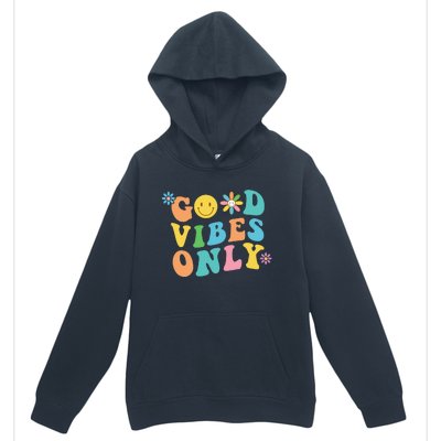 Retro Good Vibes Only Inspirational Positive Inspired Urban Pullover Hoodie