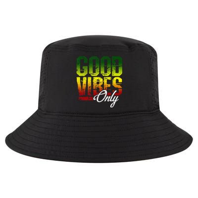 Reggae Good Vibes Only Jamaica One Love Rasta Cool Comfort Performance Bucket Hat