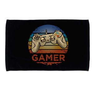 Retro Gamer Video Game Player N Gift Microfiber Hand Towel