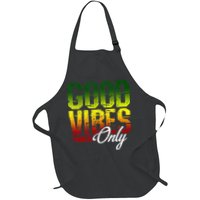 Reggae Good Vibes Only Jamaica One Love Rasta Apron