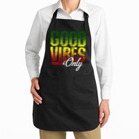 Reggae Good Vibes Only Jamaica One Love Rasta Apron