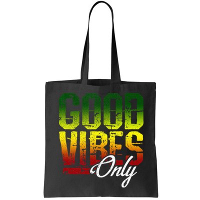 Reggae Good Vibes Only Jamaica One Love Rasta Bag
