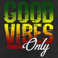 Reggae Good Vibes Only Jamaica One Love Rasta Golf Towel