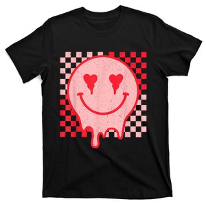 Retro Groovy Valentines Day Hippie Heart Funny Matching T-Shirt