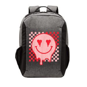 Retro Groovy Valentines Day Hippie Heart Funny Matching Vector Backpack