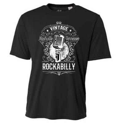 Rockabilly Greaser Vintage Nashville Retro Tennessee Cooling Performance Crew T-Shirt