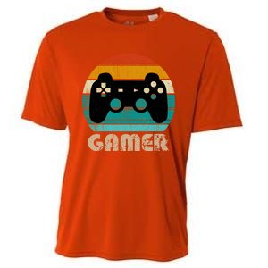 Retro Gamer Video Games Player Gaming Ns Gift Cooling Performance Crew T-Shirt