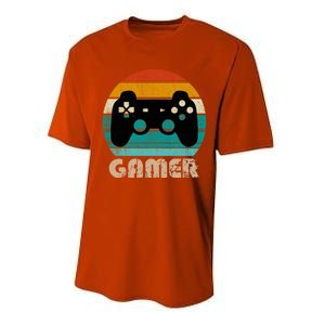 Retro Gamer Video Games Player Gaming Ns Gift Performance Sprint T-Shirt