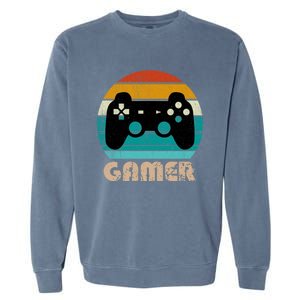 Retro Gamer Video Games Player Gaming Ns Gift Garment-Dyed Sweatshirt