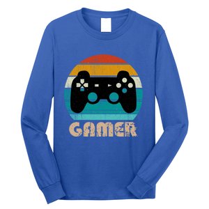 Retro Gamer Video Games Player Gaming Ns Gift Long Sleeve Shirt