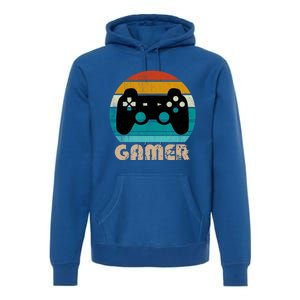 Retro Gamer Video Games Player Gaming Ns Gift Premium Hoodie