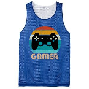 Retro Gamer Video Games Player Gaming Ns Gift Mesh Reversible Basketball Jersey Tank