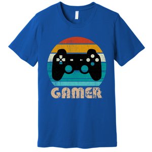 Retro Gamer Video Games Player Gaming Ns Gift Premium T-Shirt