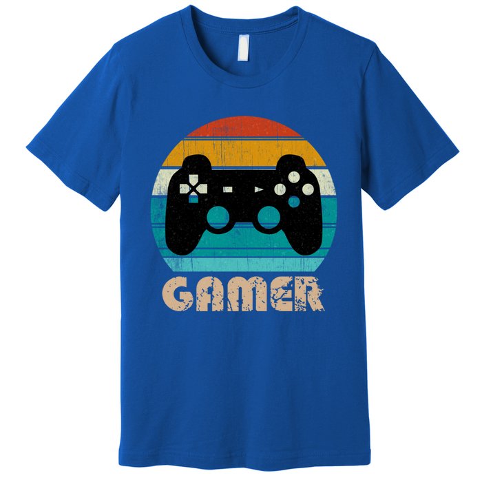 Retro Gamer Video Games Player Gaming Ns Gift Premium T-Shirt