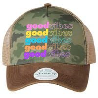 Retro Good Vibes Legacy Tie Dye Trucker Hat