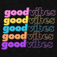 Retro Good Vibes Ladies PosiCharge Tri-Blend Wicking Tank