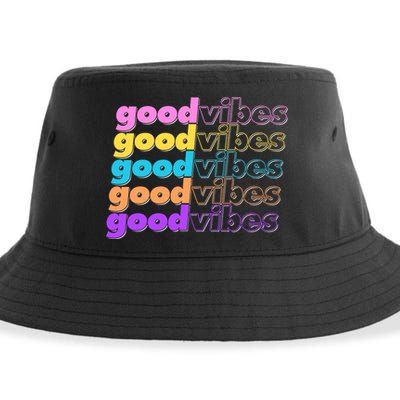 Retro Good Vibes Sustainable Bucket Hat