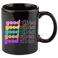 Retro Good Vibes 11oz C Handle Ceramic Mug