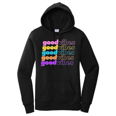 Retro Good Vibes Women's Pullover Hoodie