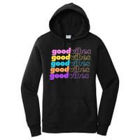 Retro Good Vibes Women's Pullover Hoodie