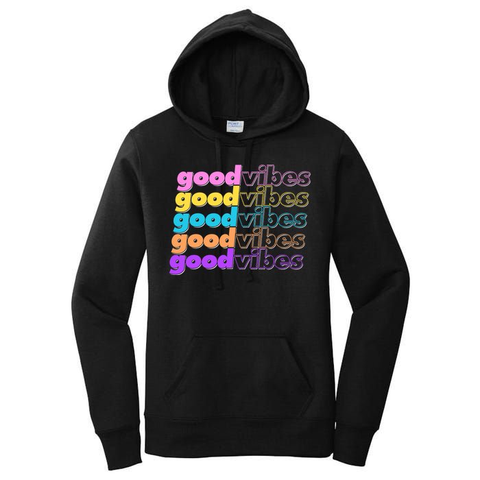 Retro Good Vibes Women's Pullover Hoodie