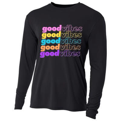 Retro Good Vibes Cooling Performance Long Sleeve Crew