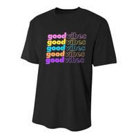 Retro Good Vibes Youth Performance Sprint T-Shirt