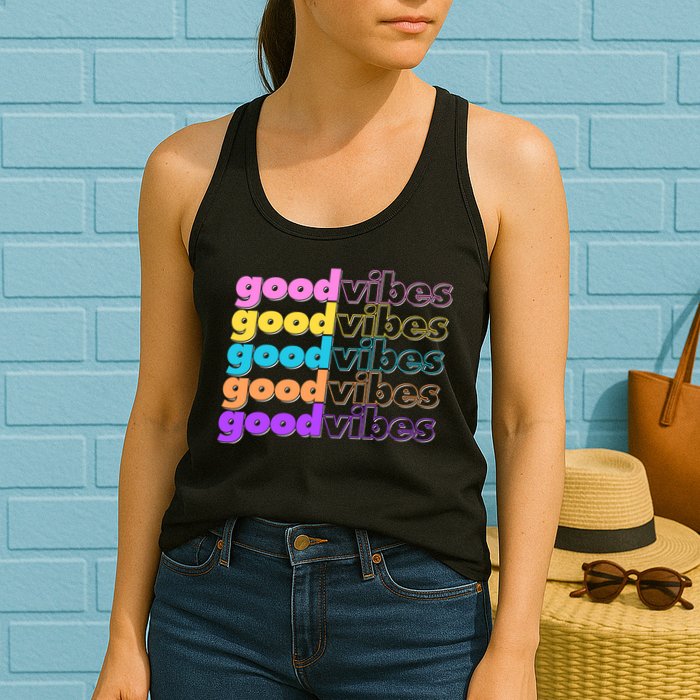 Retro Good Vibes Womens Tank Top