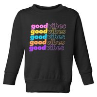 Retro Good Vibes Toddler Sweatshirt