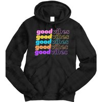 Retro Good Vibes Tie Dye Hoodie